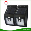 10 LED de luz solar al aire libre con sensor de movimiento Lámparas solares 300 lúmenes de resistente al agua para lámpara de seguridad de jardín